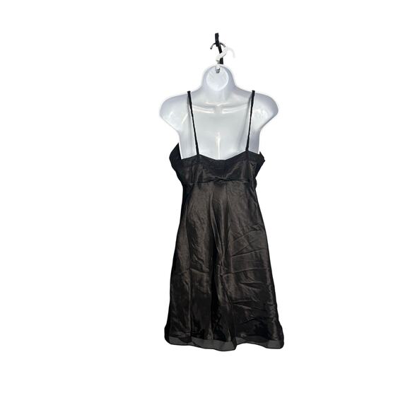 Vintage Madison Intimates Black Satin & Lace Beaded
Nightgown Slip Dress Small - Picture 4 of 6
